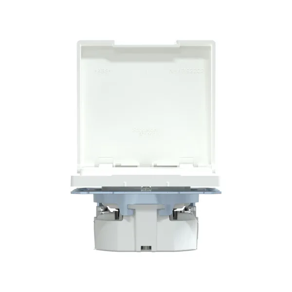 Розетка MERTEN MTN2314-6035 D-Life 16А с з/к с крышкой IP44 белый лотос