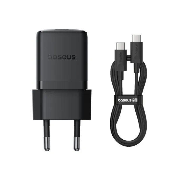 Адаптер питания Baseus Palm 1C 30W ( в комлпекте кабель Type-c ) Cluster Black