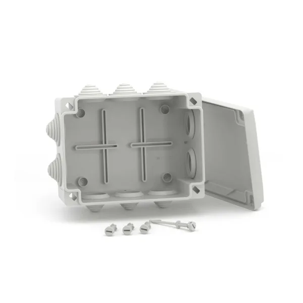 Коробка ответвительная с 10 кабельными вводами DKC 54100.32мм IP55, 190х140х70 мм