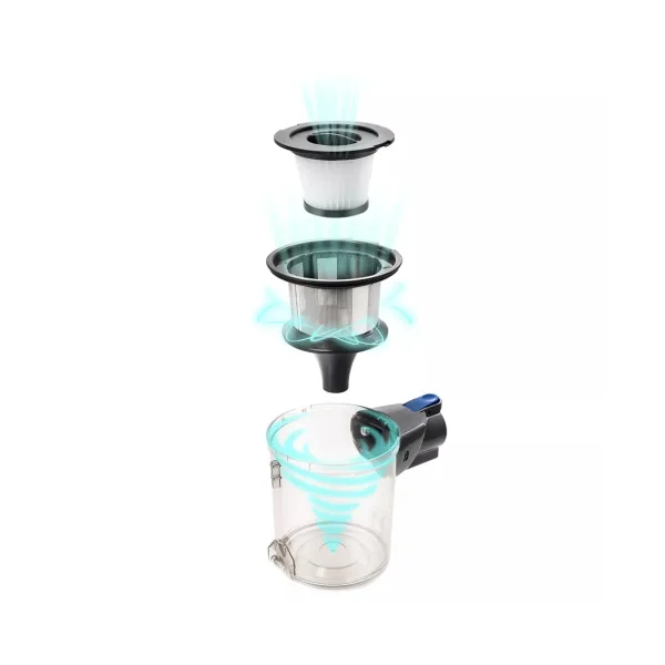 Беспроводной вертикальный пылесос Kitfort КТ-541-1 "2 в 1" синий