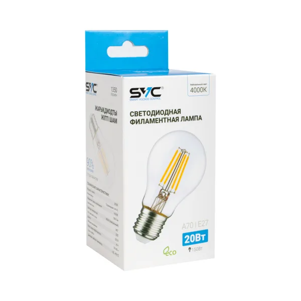 Лампа светодиодная SVC LED A70-F-20W-E27-4000K Нейтральный Серия 360°