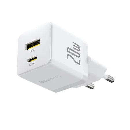 Адаптер питания Baseus Palm C+U 20W White(P10111608213-00)