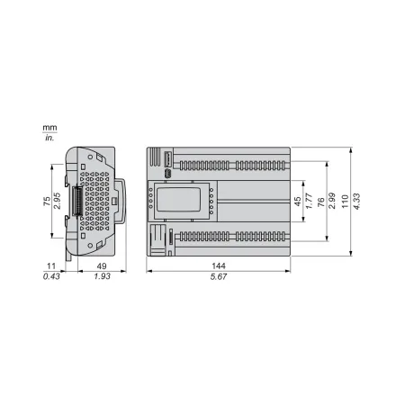 ПЛК М172 SE TM172PDG42RI M172 дисплей 42 I/O ETH 2 RS485