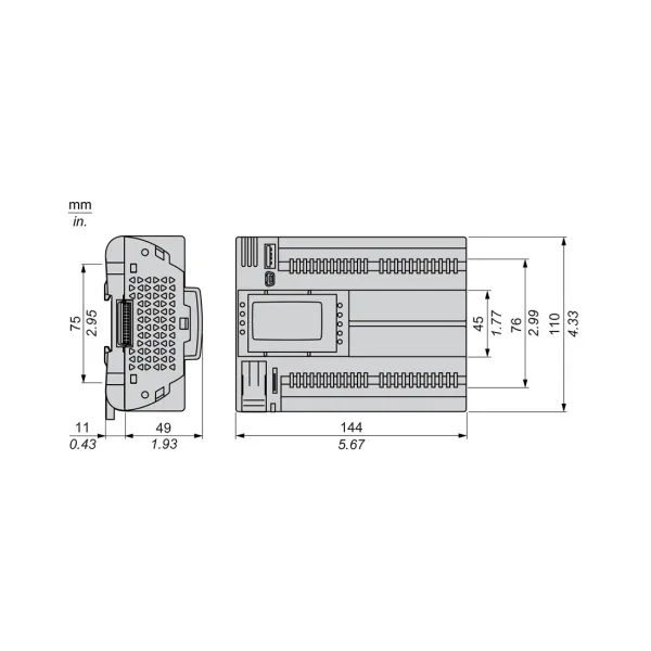 ПЛК М172 SE TM172PDG42RI M172 дисплей 42 I/O ETH 2 RS485