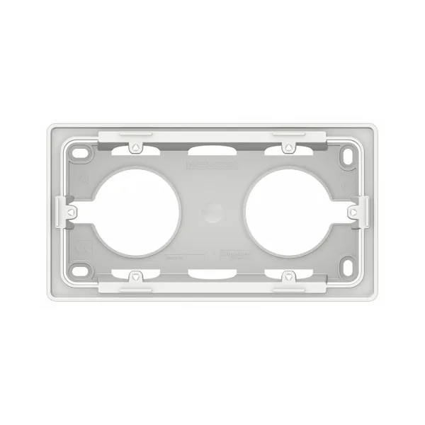 Коробка SE NU800418 Unica New для открытой установки двухпостовая белый