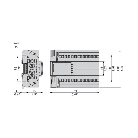 ПЛК М172 SE TM172PDG28R, M172 дисплей 28 I/O ETH 2 MODBUS