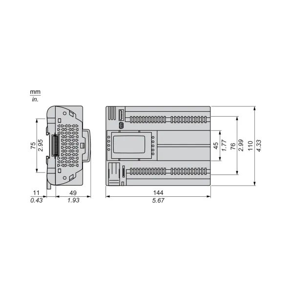 ПЛК М172 SE TM172PDG28R, M172 дисплей 28 I/O ETH 2 MODBUS