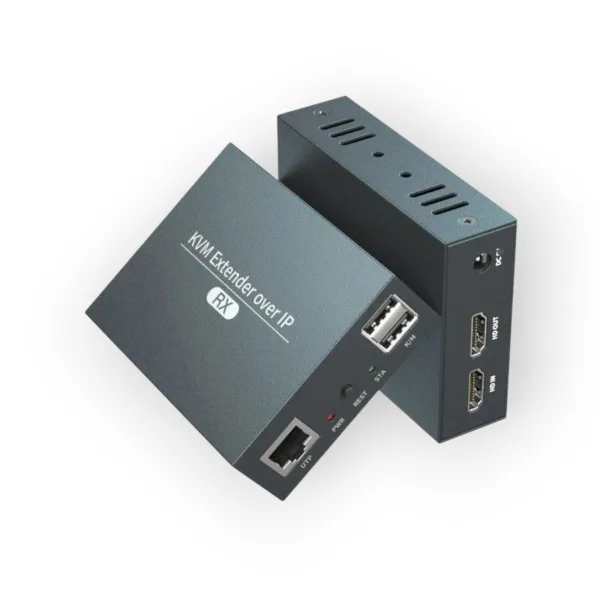 Переходник Удлинитель HDMI (Extender KVM 200м) через RJ45 (витую пару)