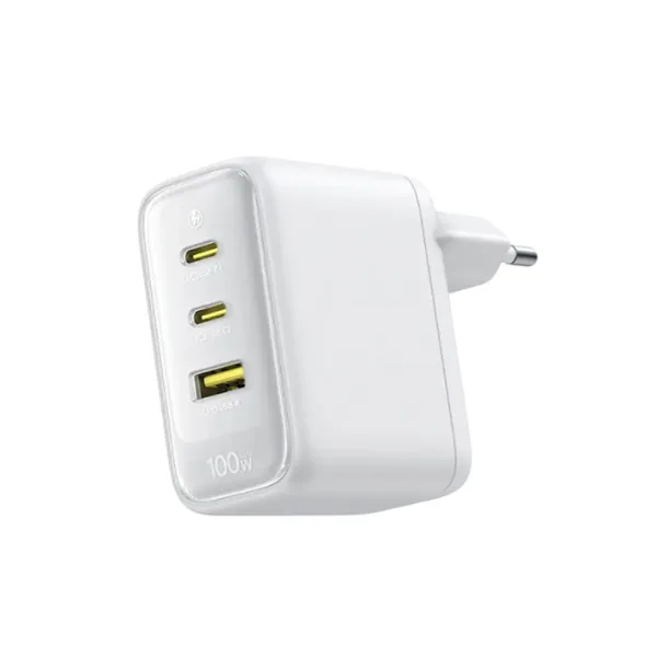 Адаптер питания Baseus EnerFill FE22 Fast Charger 2C+U 70W EU Moon White