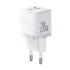 Адаптер питания Baseus Palm C+U 20W EU White ( в комлпекте кабель Type-c) (P10111608213-01)