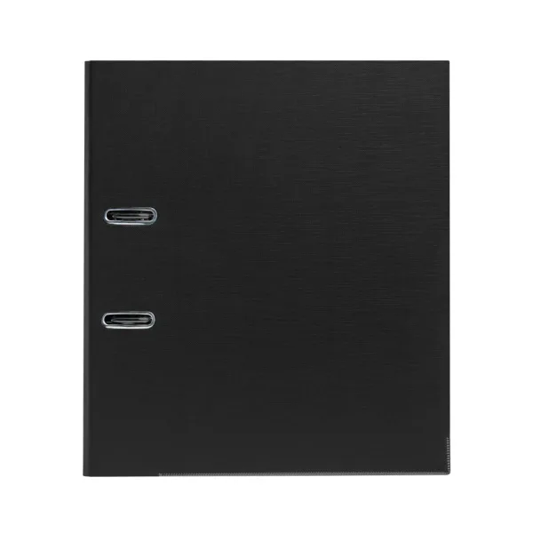 Папка-регистратор Deluxe с арочным механизмом, Office 3-BK19 (3″ BLACK), А4, 70 мм, чёрный