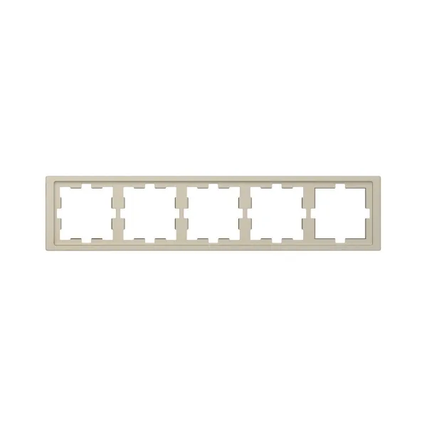 Рамка MERTEN MTN4050-6533 D-Life 5 постовая сахара