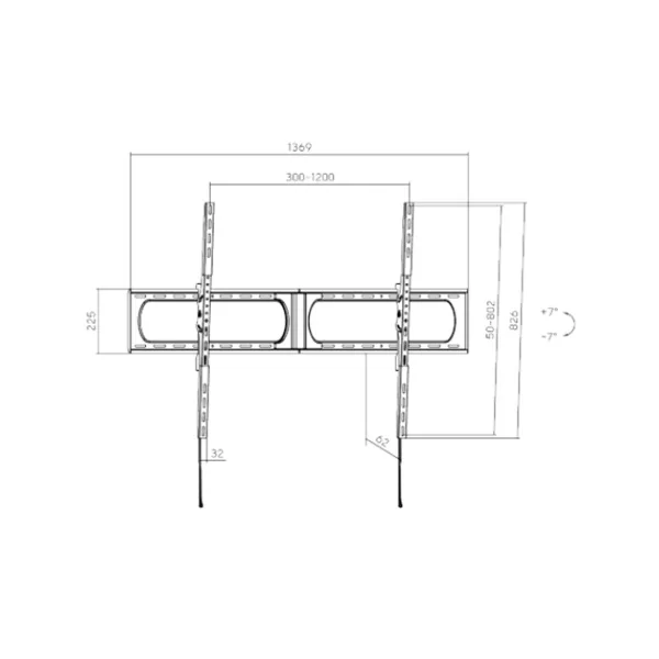 Кронштейн XG WA-37140T для ТВ и мониторов 37″-140″