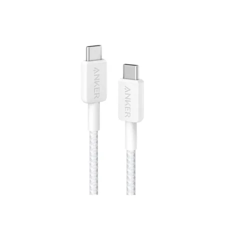 Интерфейсный кабель Anker 322 USB-C to USB-C Cable 1М (A81F5G21) Белый