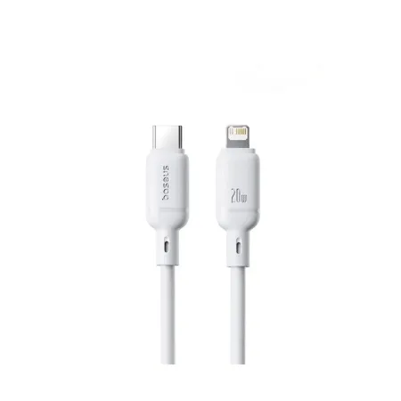 Интерфейсный кабель Baseus Silky Type-C to iP 20W 2m White (P10377700213-01)