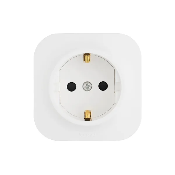 Розетка с зк с зш Legrand Forix 16A 250В IP20 накладная белый