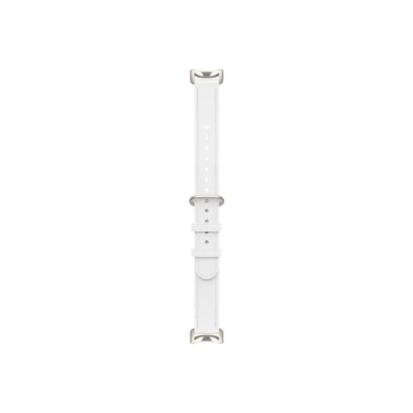 Сменный кожаный браслет для Xiaomi Smart Band 9 Ceramic White