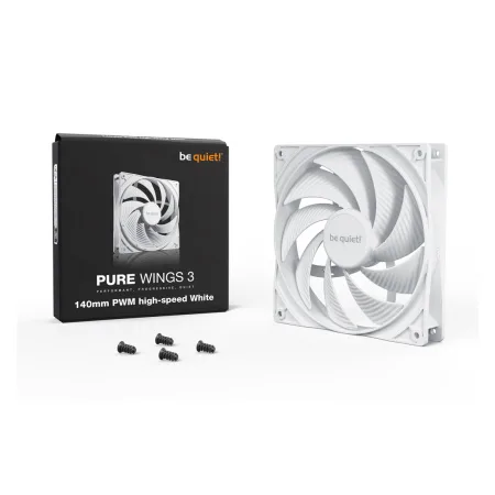 Вентилятор для компьютерного корпуса Bequiet! Pure Wings 3 140mm PWM high-speed White