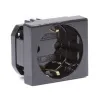 Розетка силовая серии Viva DKC 45205 2Р+Е со шторками черная