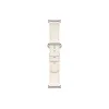 Кожаный сменный браслет Xiaomi Leather Quick Release Strap Cream white