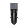 Автомобильное зарядное устройство LDNIO C510Q 2*USB（A,C) Lightning Чёрный