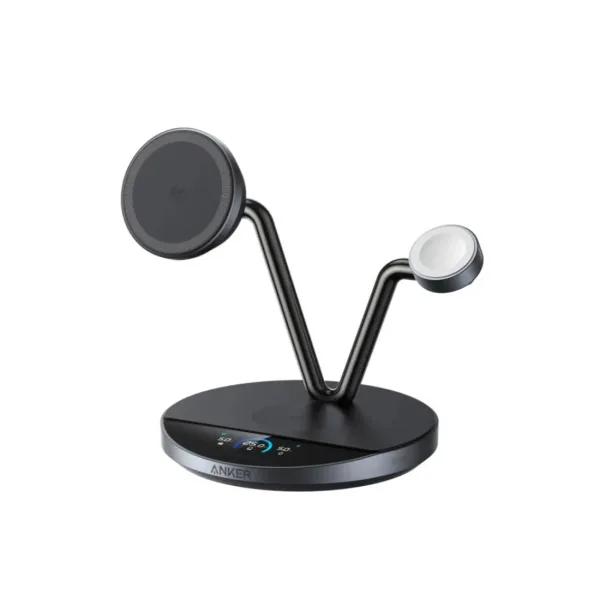 Беспроводное зарядное устройство Anker Prime 3-in-1, MagGo, AirCool, Dock Stand (B25N1G21) Черный