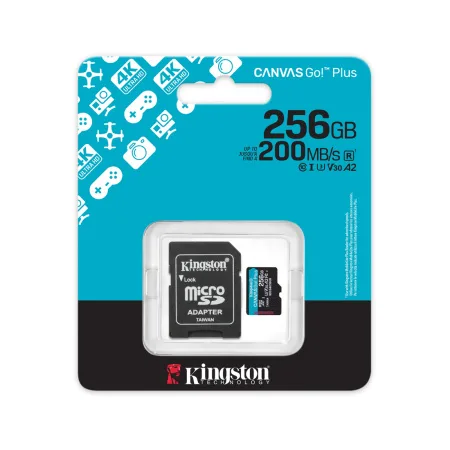 Карта памяти Kingston SDCG4/256GB Canvas Go Plus A2 U3 V30 256GB