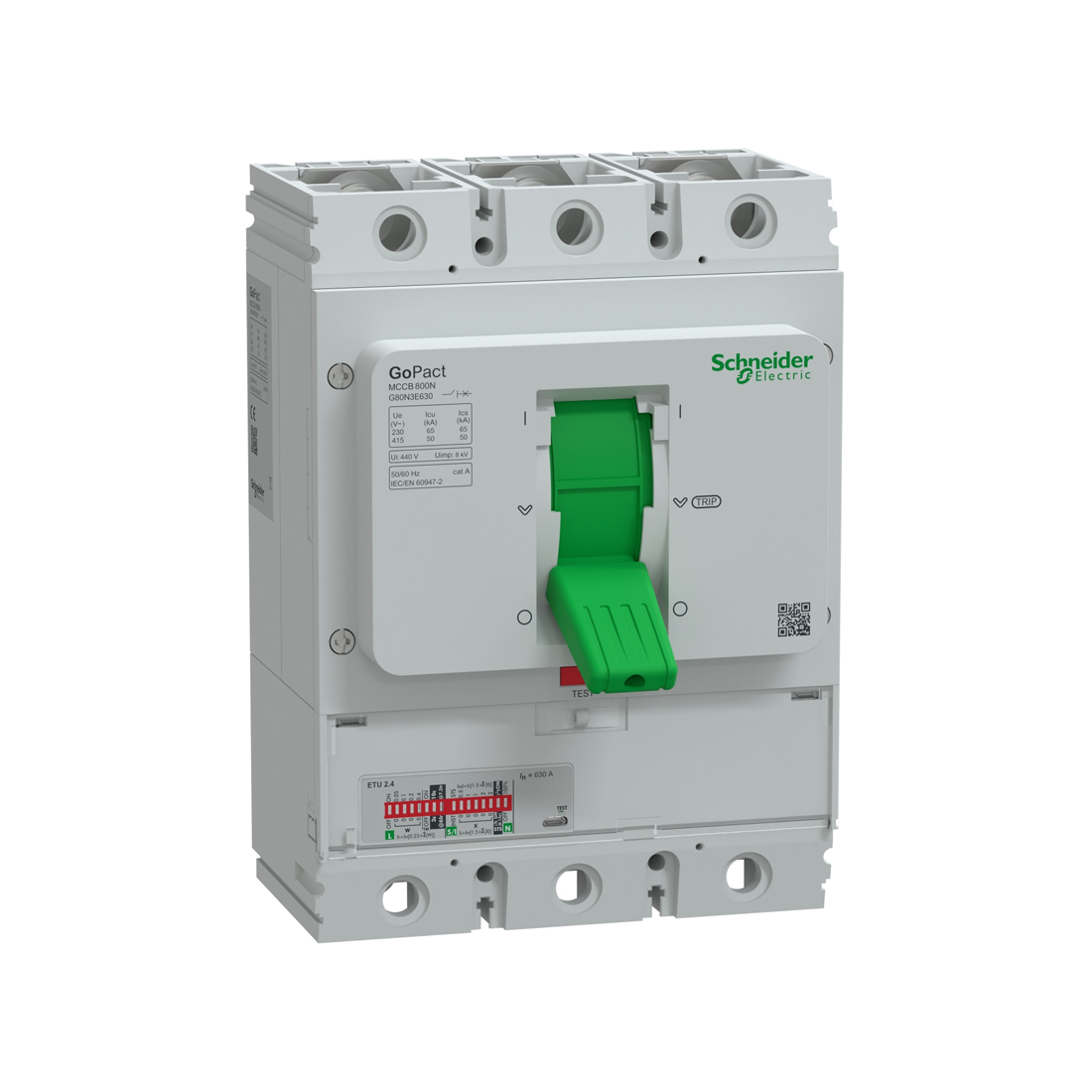 Автоматический выключатель SE G80N3E630 G800N 50kA 3П3Т 630A элек.