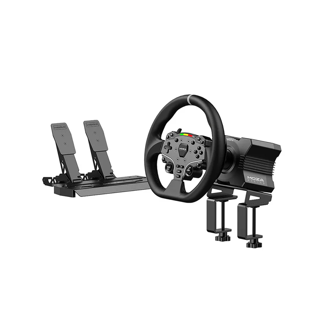Комплект для симрейсинга MOZA R5 (база R5, руль ES, двойные педали SR-P Lite, настольный зажим)