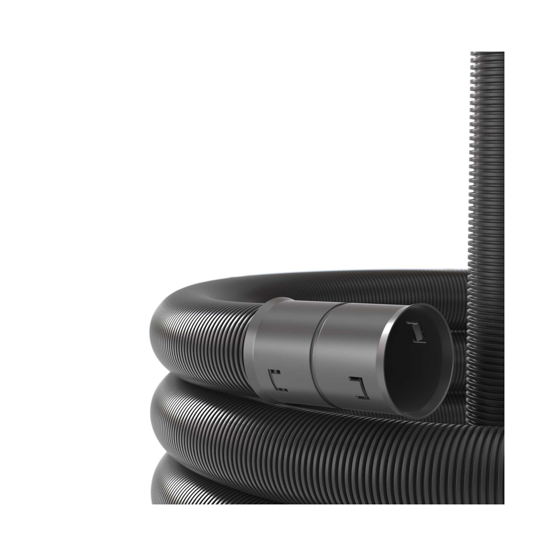 Двустенная труба ПНД DKC 151940100 гибкая для открытой прокладки д.40мм с протяжкой