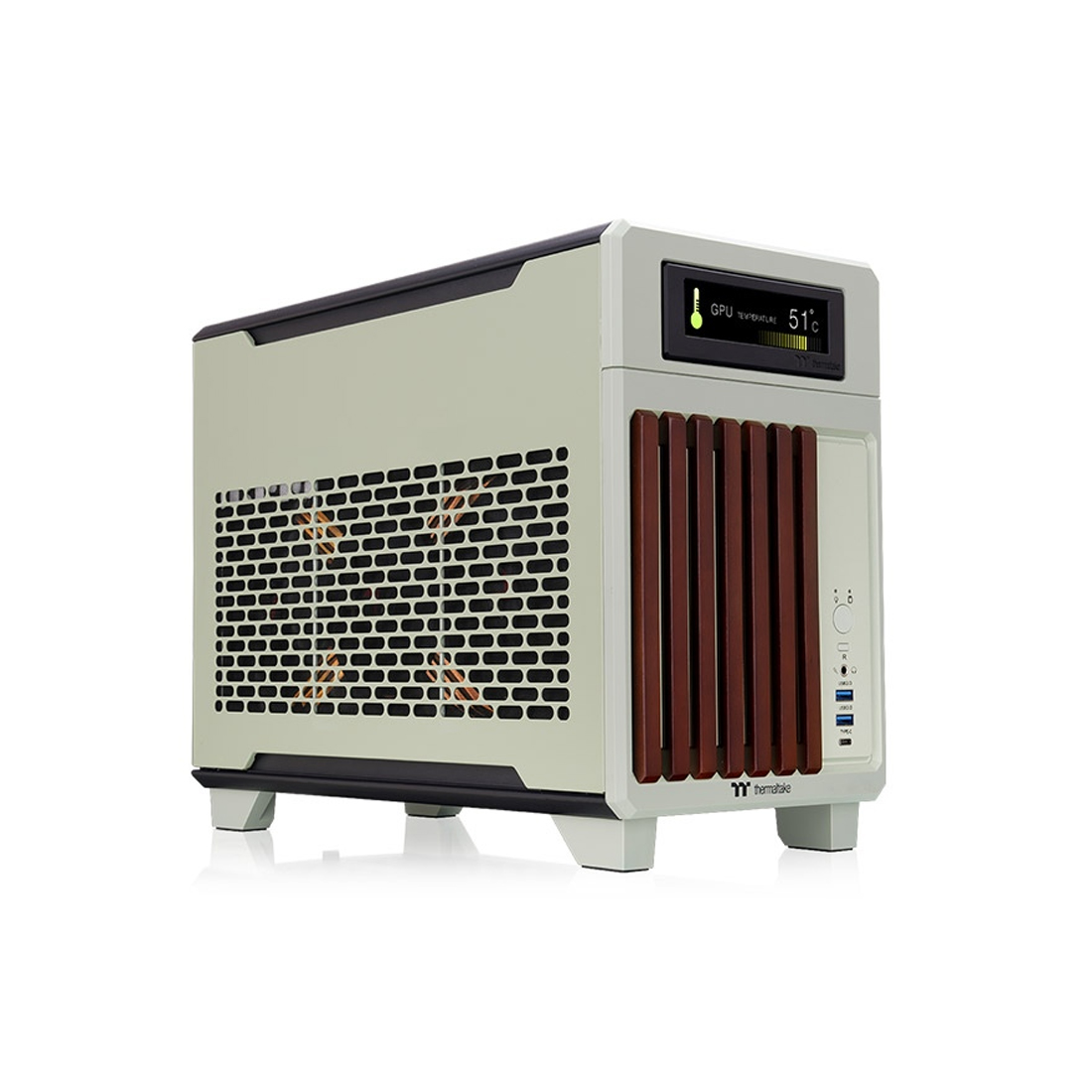 Компьютерный корпус Thermaltake TR100 WS Matcha Green без Б/П