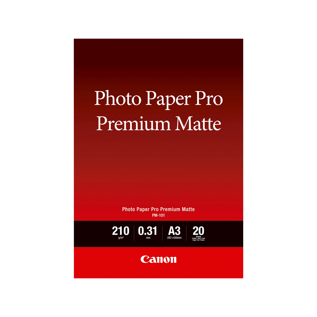 Матовая фотобумага Canon Pro Premium Matte PM-101 A3, 20 шт.