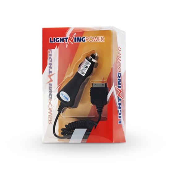Автомобильное зарядное устройство Lightning Power LP-C005AB для iPhone4 в интернет магазине Stels.kz