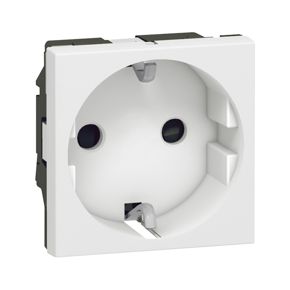 Розетка электрическая Legrand 077211 Mosaic 2к+З белая