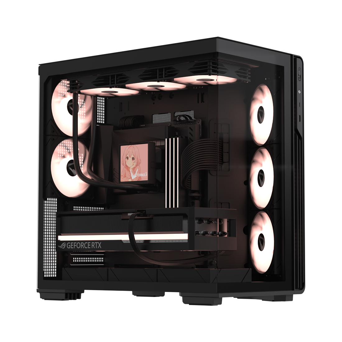 Компьютерный корпус Formula V Crystal Z7 PA Black без Б/П