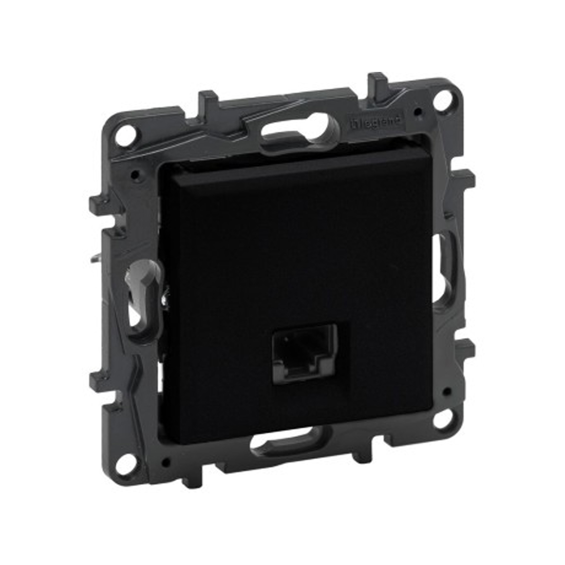 Информационная розетка одинарная Niloe Step RJ45 Кат.5e UTP Чёрный new