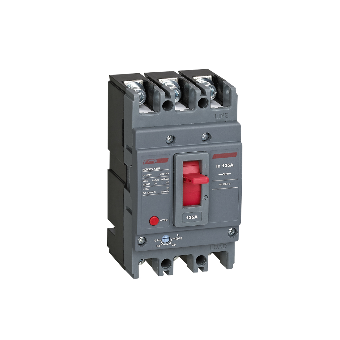 Автоматический выключатель Himel HDM3SV-125B 3P 80A 25kA с регулировкой