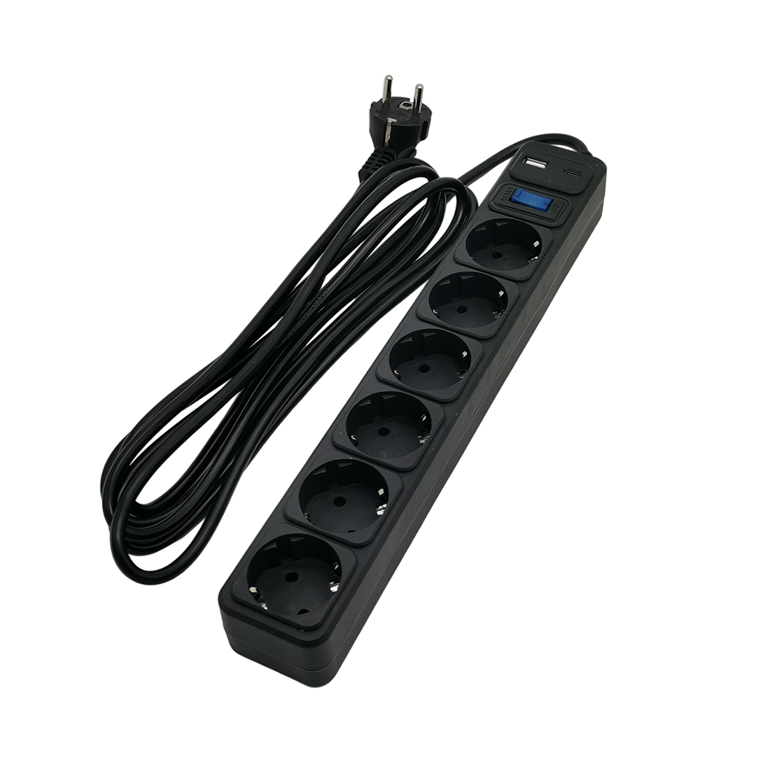 Сетевой фильтр SVC ZC6S-30M-USB/TypeC 3 м. 220 В