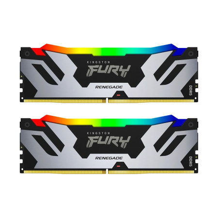 Комплект модулей памяти Kingston FURY Renegade RGB XMP KF564C32RSAK2-32 DDR5 32GB (Kit 2x16GB) 6400M в интернет магазине Stels.kz
