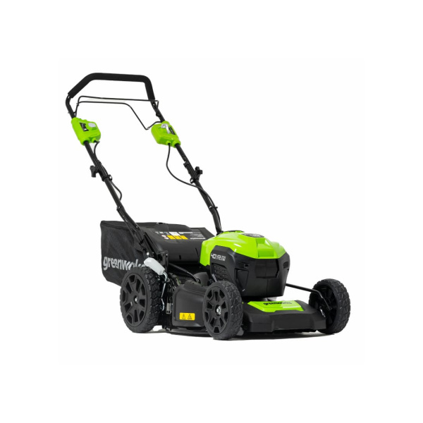 Газонокосилка аккумуляторная Greenworks 40V 46 см бесщеточная самоходная c 1хАКБ 4 Ач и ЗУ в интернет магазине Stels.kz