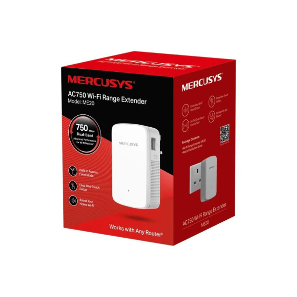 Усилитель Wi-Fi сигнала Mercusys ME20 в интернет магазине Stels.kz