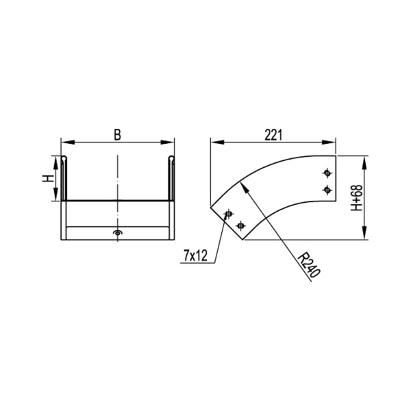 Угол CD 45 вертикальный внешний 45° DKC 100x80 в комплекте в интернет магазине Stels.kz