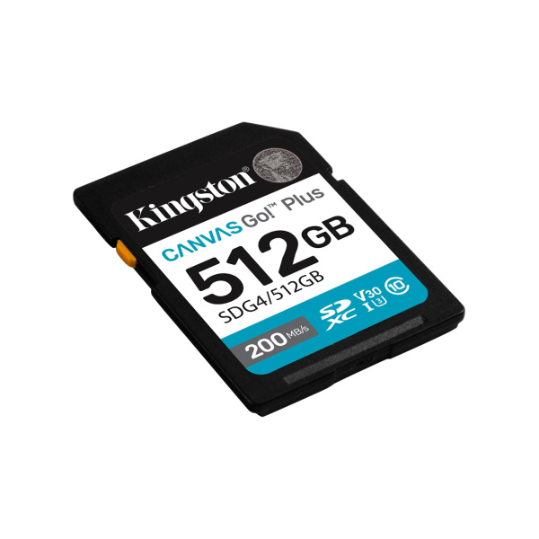 Карта памяти Kingston SDG4/512GB Canvas Go Plus Gen4 C10 UHS-I U3 V30 512GB в интернет магазине Stels.kz