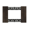 Рамка декоративная Bticino KA4803LG Living Now 3 модуля "Орех"