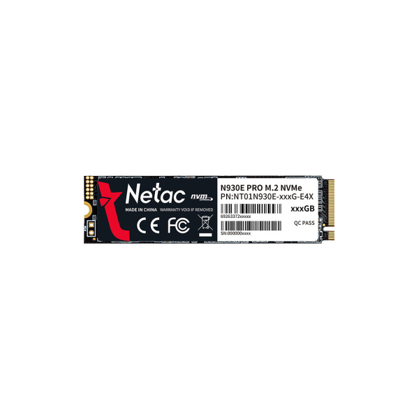 Твердотельный накопитель SSD Netac NT01N930E-512G-E4X 512GB M.2 NVMe Твердотельный накопитель SSD Netac NT01N930E-512G-E4X 512GB M.2 NVMe