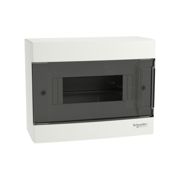 Щит навесной SE EZ9EUC108 8 модулей дымчатая дверь