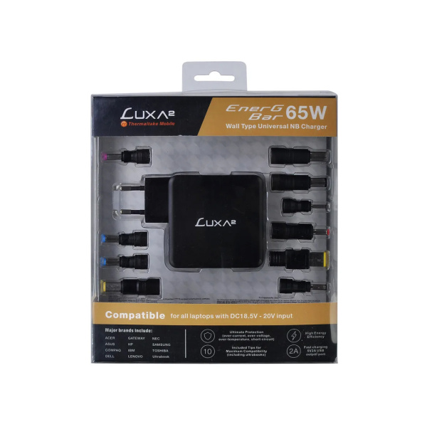 Адаптер питания для ноутбуков Thermaltake LUXA2 EnerG Bar 65W в интернет магазине Stels.kz