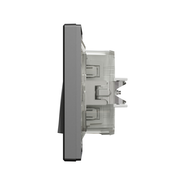 Переключатель одноклавишный SE EPH0400471 Asfora 10AX IP44 в сборе антрацит в интернет магазине Stels.kz