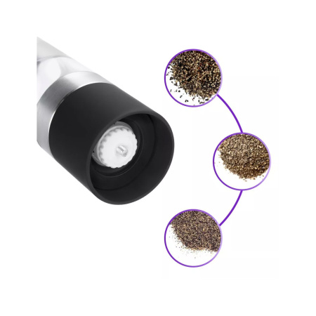 Электрическая мельница для соли и перца Kitfort КТ-6008-1 черный в интернет магазине Stels.kz