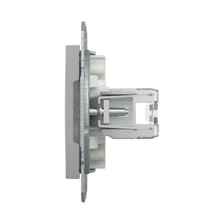 Розетка компьютерная SE EPH4700161 Asfora RJ45 кат.6e механизм алюминий в интернет магазине Stels.kz